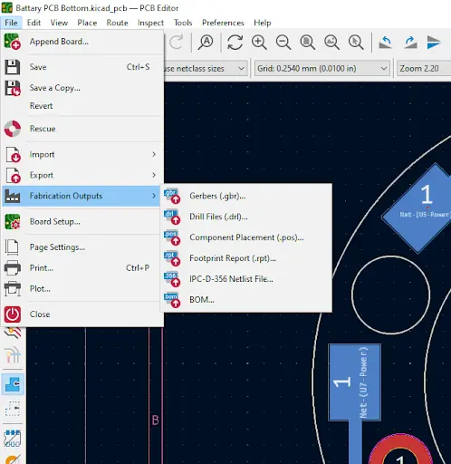 kicad screenshot